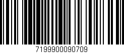 Código de barras (EAN, GTIN, SKU, ISBN): '7199900090709'