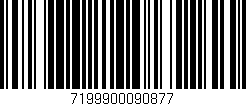 Código de barras (EAN, GTIN, SKU, ISBN): '7199900090877'