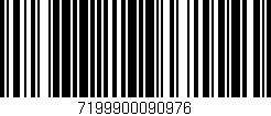 Código de barras (EAN, GTIN, SKU, ISBN): '7199900090976'