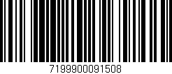 Código de barras (EAN, GTIN, SKU, ISBN): '7199900091508'