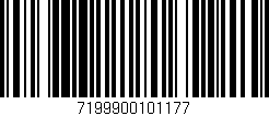 Código de barras (EAN, GTIN, SKU, ISBN): '7199900101177'