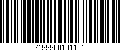 Código de barras (EAN, GTIN, SKU, ISBN): '7199900101191'