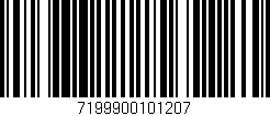 Código de barras (EAN, GTIN, SKU, ISBN): '7199900101207'