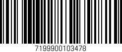 Código de barras (EAN, GTIN, SKU, ISBN): '7199900103478'