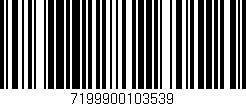 Código de barras (EAN, GTIN, SKU, ISBN): '7199900103539'
