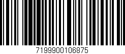 Código de barras (EAN, GTIN, SKU, ISBN): '7199900106875'