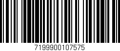 Código de barras (EAN, GTIN, SKU, ISBN): '7199900107575'