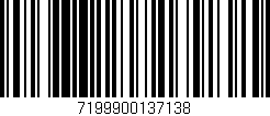 Código de barras (EAN, GTIN, SKU, ISBN): '7199900137138'