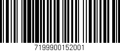 Código de barras (EAN, GTIN, SKU, ISBN): '7199900152001'