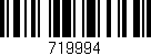 Código de barras (EAN, GTIN, SKU, ISBN): '719994'