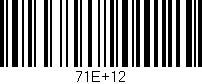 Código de barras (EAN, GTIN, SKU, ISBN): '71E+12'