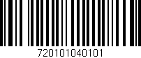 Código de barras (EAN, GTIN, SKU, ISBN): '720101040101'