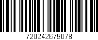 Código de barras (EAN, GTIN, SKU, ISBN): '720242679078'
