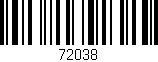 Código de barras (EAN, GTIN, SKU, ISBN): '72038'