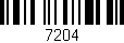 Código de barras (EAN, GTIN, SKU, ISBN): '7204'
