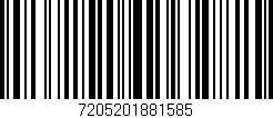 Código de barras (EAN, GTIN, SKU, ISBN): '7205201881585'