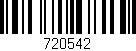 Código de barras (EAN, GTIN, SKU, ISBN): '720542'