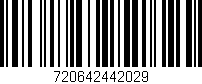Código de barras (EAN, GTIN, SKU, ISBN): '720642442029'