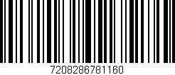 Código de barras (EAN, GTIN, SKU, ISBN): '7208286781160'