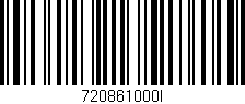 Código de barras (EAN, GTIN, SKU, ISBN): '720861000I'