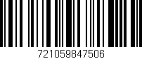 Código de barras (EAN, GTIN, SKU, ISBN): '721059847506'