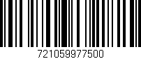 Código de barras (EAN, GTIN, SKU, ISBN): '721059977500'