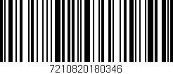Código de barras (EAN, GTIN, SKU, ISBN): '7210820180346'