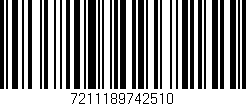 Código de barras (EAN, GTIN, SKU, ISBN): '7211189742510'