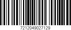 Código de barras (EAN, GTIN, SKU, ISBN): '7212049027129'