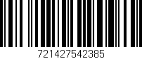 Código de barras (EAN, GTIN, SKU, ISBN): '721427542385'