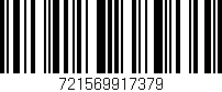 Código de barras (EAN, GTIN, SKU, ISBN): '721569917379'