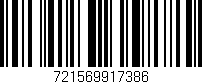 Código de barras (EAN, GTIN, SKU, ISBN): '721569917386'