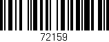Código de barras (EAN, GTIN, SKU, ISBN): '72159'