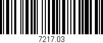 Código de barras (EAN, GTIN, SKU, ISBN): '7217.03'