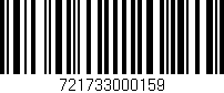 Código de barras (EAN, GTIN, SKU, ISBN): '721733000159'