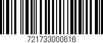 Código de barras (EAN, GTIN, SKU, ISBN): '721733000616'