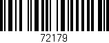Código de barras (EAN, GTIN, SKU, ISBN): '72179'