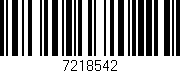 Código de barras (EAN, GTIN, SKU, ISBN): '7218542'