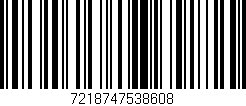 Código de barras (EAN, GTIN, SKU, ISBN): '7218747538608'