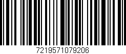 Código de barras (EAN, GTIN, SKU, ISBN): '7219571079206'