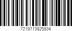 Código de barras (EAN, GTIN, SKU, ISBN): '7219713925934'