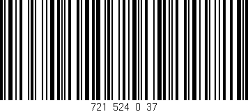 Código de barras (EAN, GTIN, SKU, ISBN): '721_524_0_37'