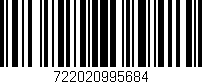 Código de barras (EAN, GTIN, SKU, ISBN): '722020995684'