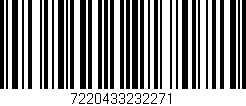 Código de barras (EAN, GTIN, SKU, ISBN): '7220433232271'