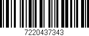 Código de barras (EAN, GTIN, SKU, ISBN): '7220437343'