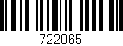 Código de barras (EAN, GTIN, SKU, ISBN): '722065'