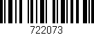 Código de barras (EAN, GTIN, SKU, ISBN): '722073'