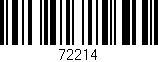 Código de barras (EAN, GTIN, SKU, ISBN): '72214'
