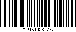 Código de barras (EAN, GTIN, SKU, ISBN): '7221510368777'