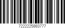 Código de barras (EAN, GTIN, SKU, ISBN): '7222225883777'